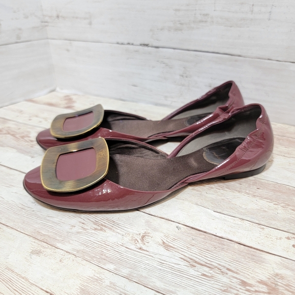 Roger Vivier D'Orsay patent leather ballet flats - Picture 2 of 11
